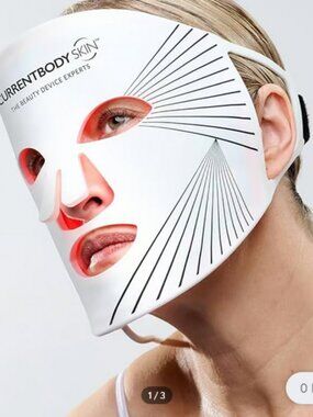 CurrentBody Skin LED Red Light Therapy Face Mask  FDA cleared  OPEN box  GREAT